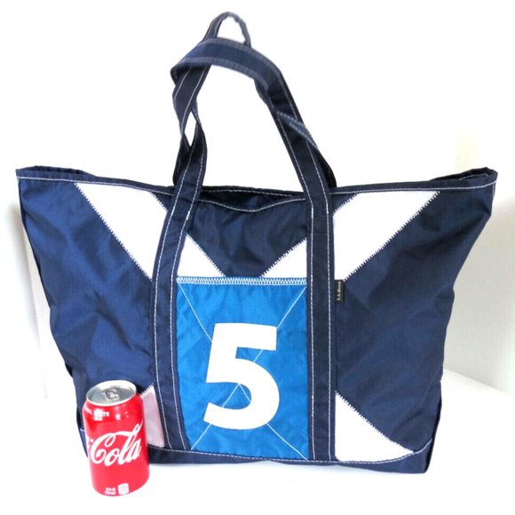 NEW - Vintage LL Bean Boat and Tote Bag - Rare Sail Cloth Tote - Picture 10 of 12